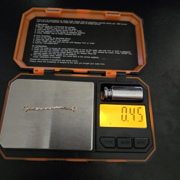 Gold Extender for necklace or bracelet - Picture 4 of 17